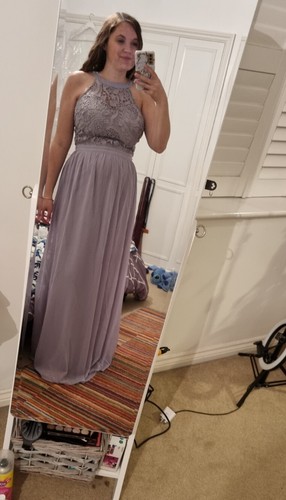 Lipsy purple halter - purple, bridesmaid