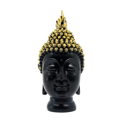 Buddha gold head statue - buddha,