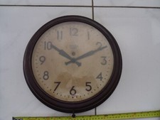 Smiths sectric Vintage Factory / Station  Wall Clock Bakelite 1930s-40s