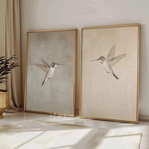 Hummingbird canvas wall art - wall,