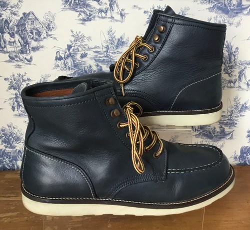 Boden navy blue leather lace - boden,