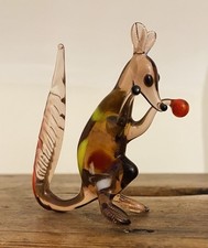 MCM Vintage Art Glass Clown Murano / Pirelli / Lauscha Style kangaroo Figurine 