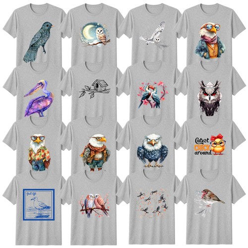 Cute bird shirt - cute, bald