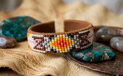 Native american style beaded - native,