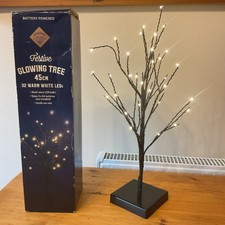 Blue Diamond Originals, Festive Glowing Tree 45cm with 32 Warm White Led Lights