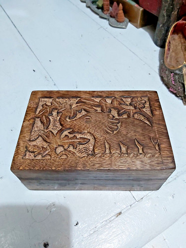 Handcarved mango wood - wood, with