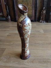 Past Times vintage cheongsam Chinese style tall vase