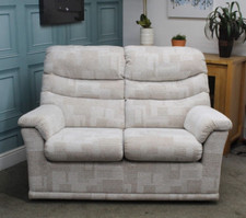 G PLAN MALVERN PAIR OF 3 & 2 SEATER SOFAS IN LYDIA BLUSH FABRIC. RRP £3564.