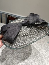 Jasper Conran grey and white  Disc Saucer Fascinator/hatinator great condition 