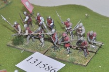 28mm medieval / burgundian - halberdiers 16 figs - (131586)