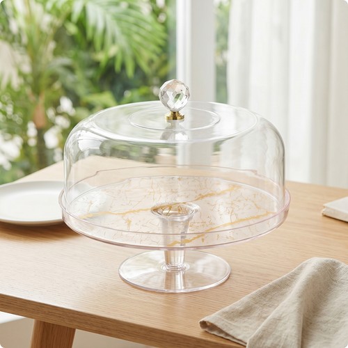 Cake stand with - stand, clear