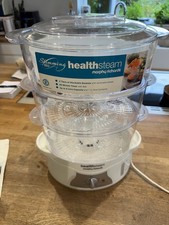 Unused Morphy Richards Healthsteam - 3 Teir Electric Food Steamer  GWO - Unboxed