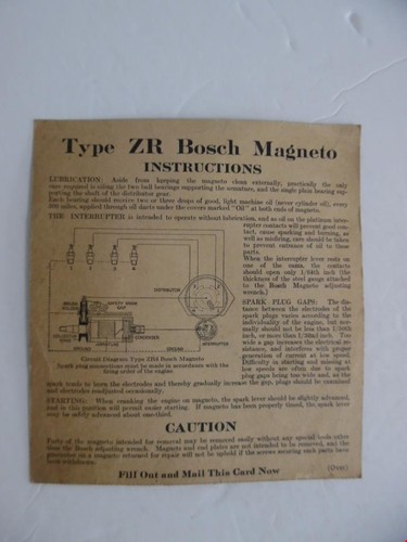 1920 type bosch magneto - c.1920,