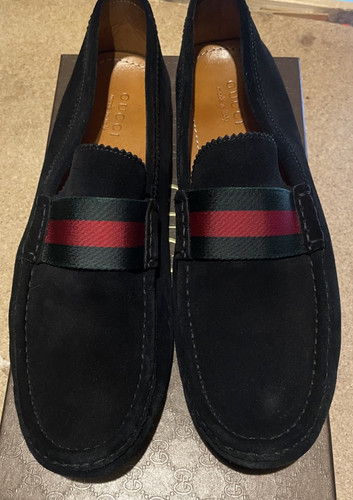 Gucci black suede - black,