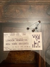 london monarchs ticket stub