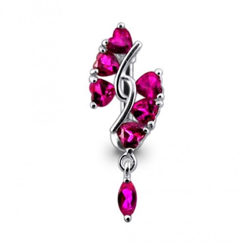 Sterling silver reverse belly - reverse,