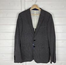PAUL SMITH Black White Blazer Jacket Chest Size 40 Large Pattern Occasion NWOT