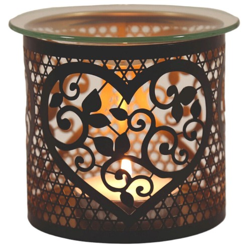 Tea light oil burner glass - tea,