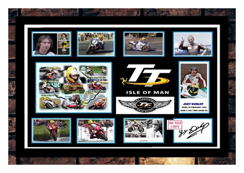552 joey dunlop signed - ,