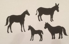 12 x Horse, Foal, Pony, Donkey
