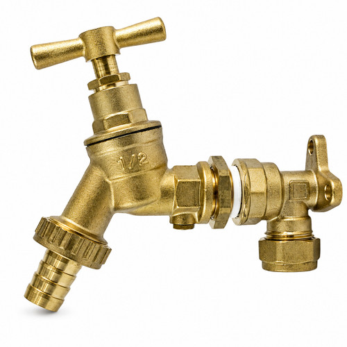 Outside garden tap brass bib - outside,