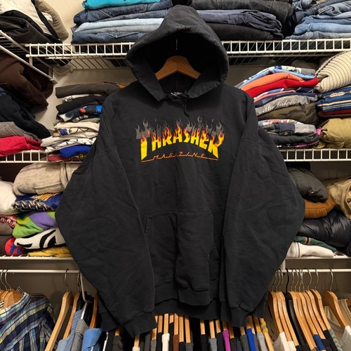 Thrasher hoodie mens - hoodie, black