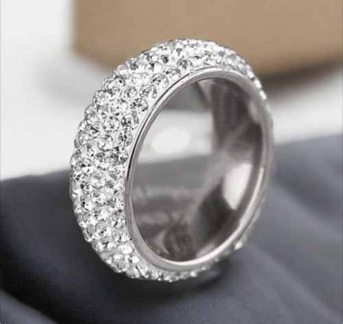 Rhinestone statement ring - rhinestone,