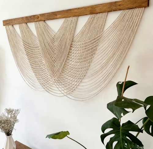Large macrame wall - large, hanging
