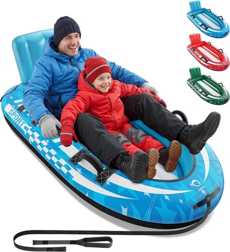 Person inflatable snow sled - snow,