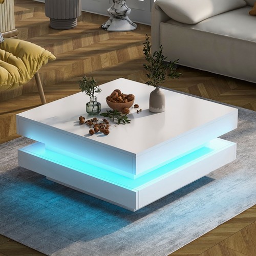 Led high gloss coffee table - gloss,