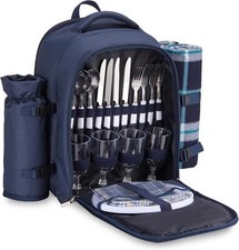 Picnic Backpack, 4 Person Navy