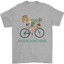 Cycling Im the Machine Cyclist Funny Mens T-Shirt 100% Cotton