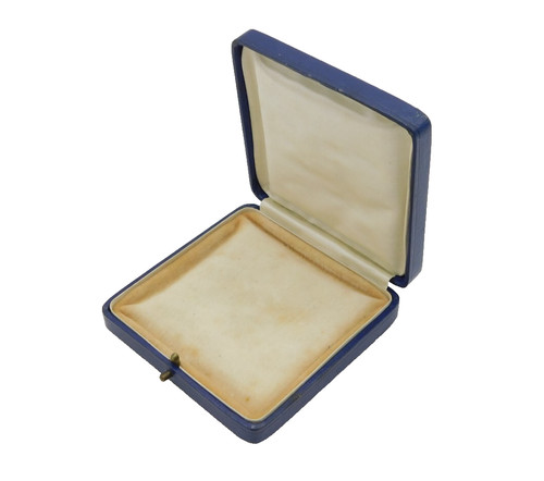 Victorian blue faux leather - faux,