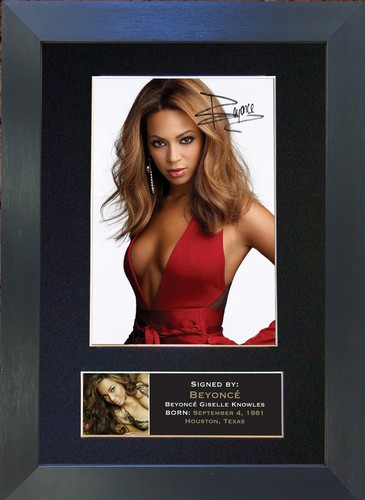 Beyonce signed mounted - beyonce,