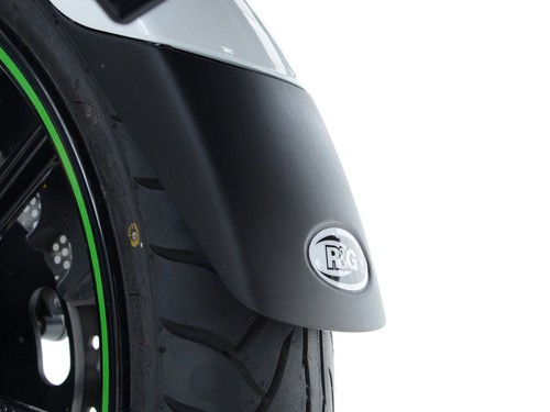 Black front fender extension - black,