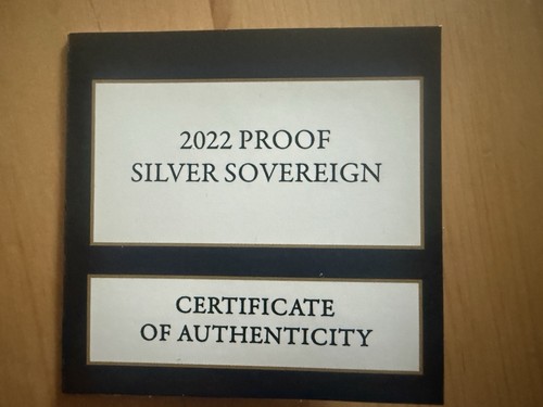 2022 silver proof sovereign - silver,