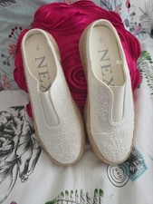 Next Off White Summer Slip On