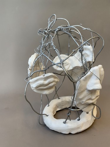 Original ivory and wire - ivory,