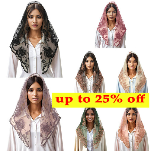 Lace mantilla catholic - lace, veil
