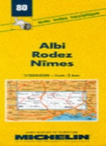 Michelin map albi rodez - 80, albi,