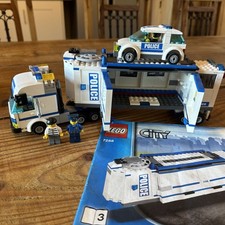 LEGO City 7288 Mobile Police Unit +police Car and Trailer Booklet + 3 figures