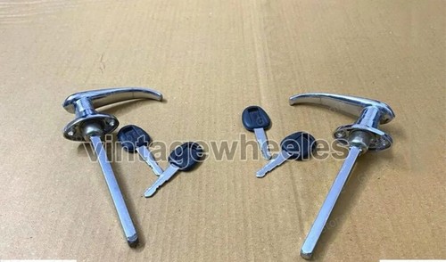 Door handle lever pair chrome - door,