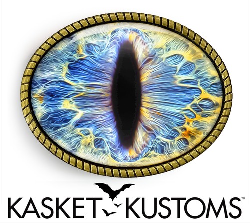 Blue cat eyeball belt - blue,