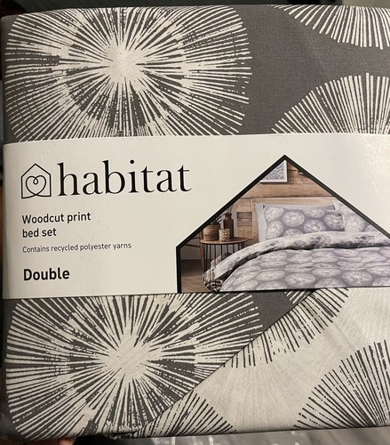 Habitat double woodcut print - habitat,