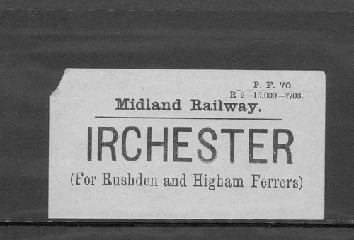 Midland railway luggage - midland, (mr)