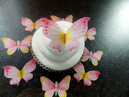 Precut edible pink yellow - precut,