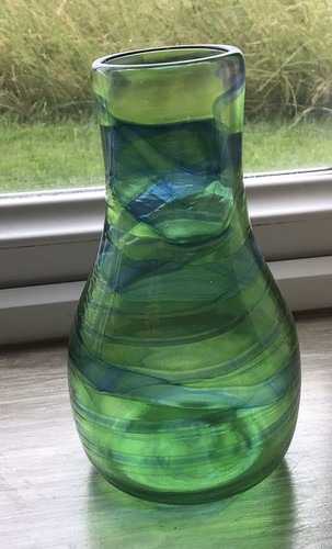 Vintage hand blown art - hand, glass