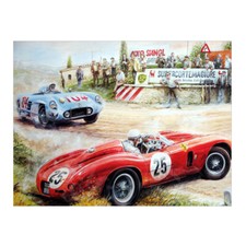 BP Car Racing Metal Sign