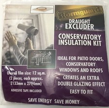 Conservatory Insulation Kit Stormguard Double Glazing Draught Excluder size 12sq