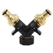 3/4" Brass Double Garden Tap
